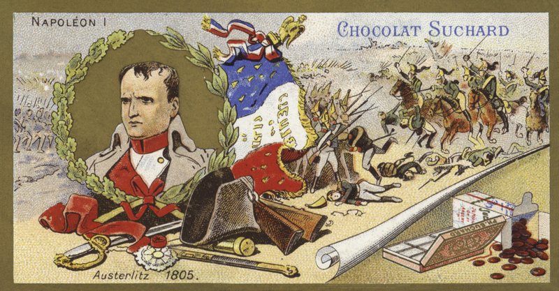 Napoleon Bonaparte und die Schlacht bei Austerlitz, Österreich, 1805 von European School