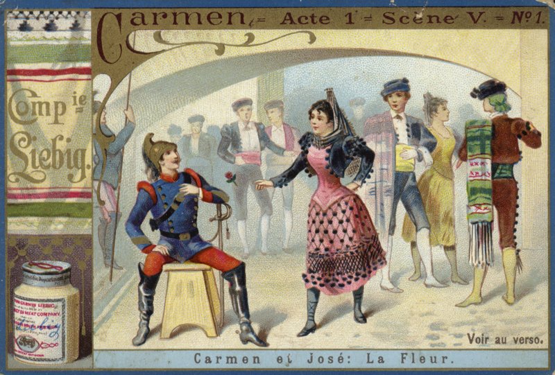 Szene aus Carmen, von Georges Bizet von European School