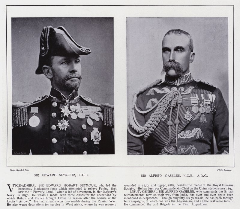 Sir Edward Seymour, Sir Alfred Gaselee von European Photographer