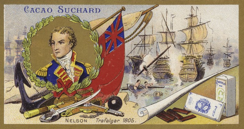 Admiral Lord Nelson und die Schlacht bei Trafalgar, 1805 von European School