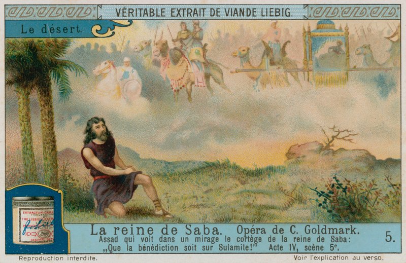 Assad in der Wüste mit der Karawane der Königin von Saba von European School