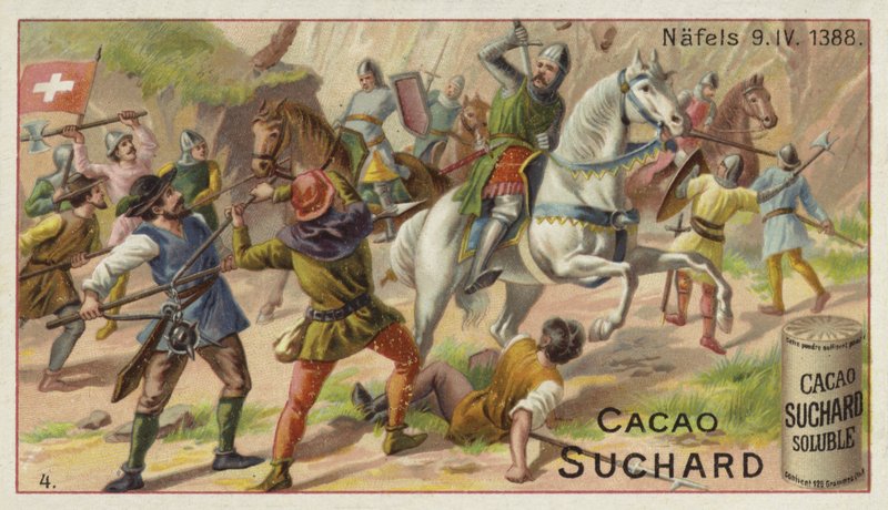 Schlacht bei Näfels, Schweiz, 9. April 1388 von European School