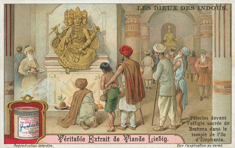Brahma, Liebig-Karte, frühes 20. Jahrhundert von European School