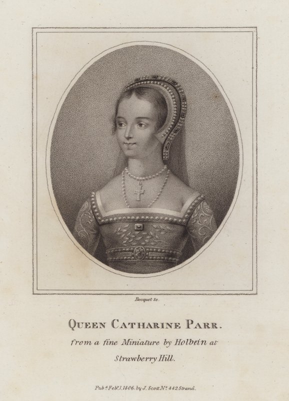 Catherine Parr, sechste Frau von König Heinrich VIII. (Gravur) von European School