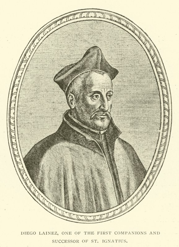 Diego Lainez, einer der ersten Gefährten und Nachfolger von St. Ignatius (Stich) von European School