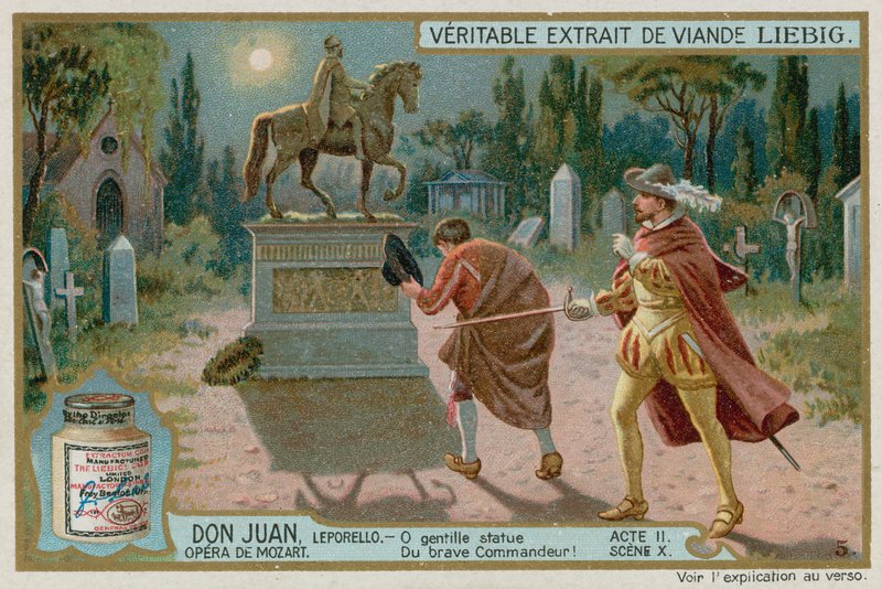 Don Giovanni lädt die Statue des Komturs zum Abendessen ein von European School