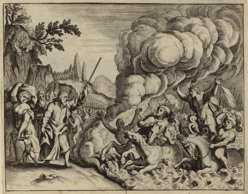 Ertrinken der Armee des Pharao in den Wassern des Roten Meeres von European School