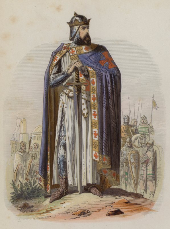 Gottfried von Bouillon, fränkischer Anführer des Ersten Kreuzzugs und erster Herrscher des Königreichs Jerusalem von European School