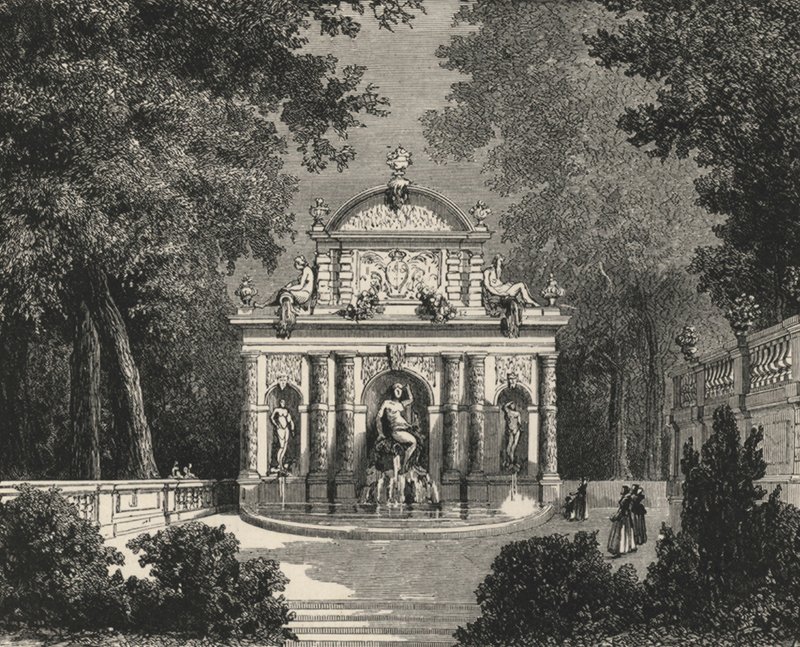 Grotte von Marie de Medici im Luxemburg von European School