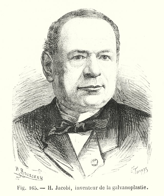 H Jacobi, Erfinder der Galvanoplastik von European School