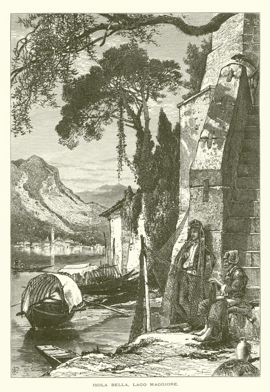 Isola Bella, Lago Maggiore (Gravur) von European School