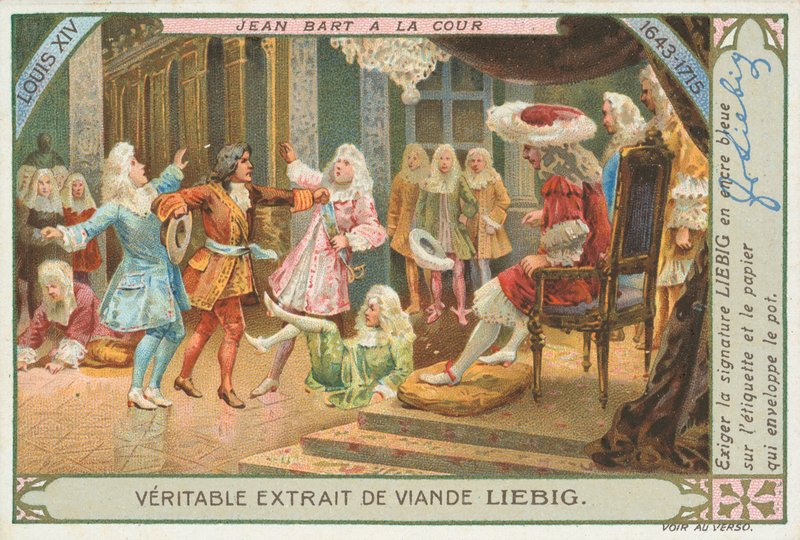 Jean Bart, Liebig-Karte, frühes 20. Jahrhundert (Chromo) von European School