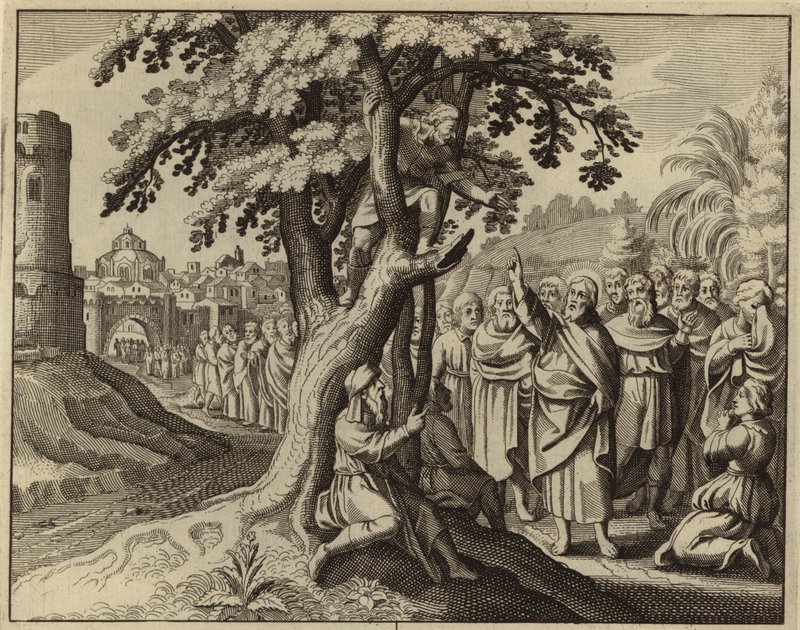 Jesus Christus und Zachäus der Zöllner von European School