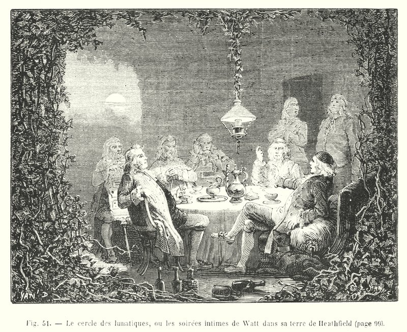Der Kreis der Verrückten, oder die intimen Abende von Watt auf seinem Anwesen in Heathfield von European School