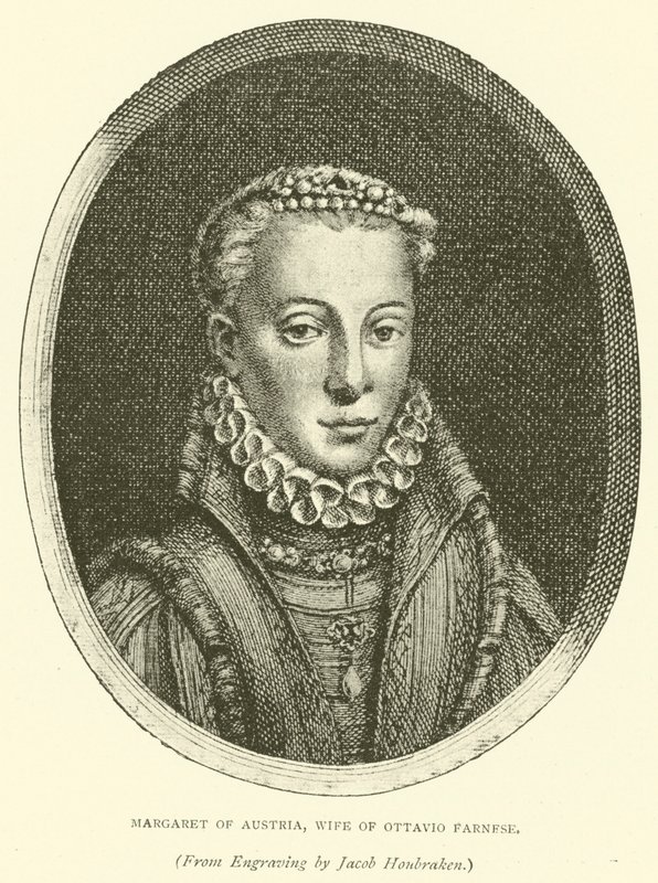 Margarete von Österreich, Ehefrau von Ottavio Farnese (Stich) von European School