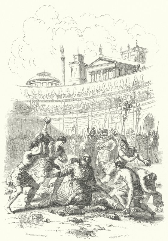 Martyrium der ersten Christen durch die Römer von European School