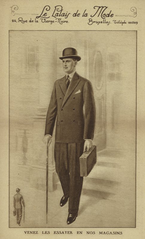 Herrenmode um 1930 von European School