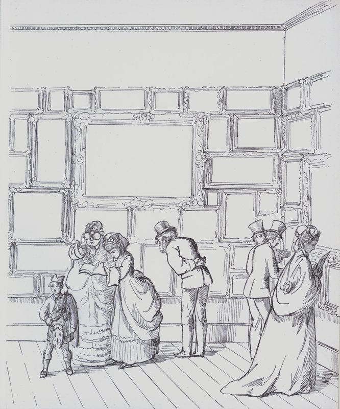 Seite aus einem Buch zur Aufbewahrung einer persönlichen Sammlung von Wappen und Monogrammen von European School