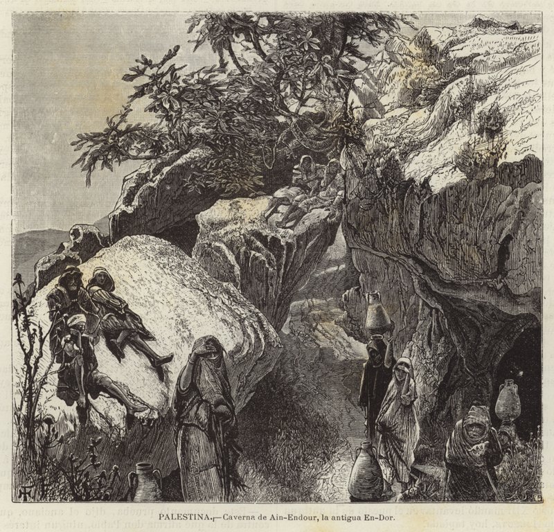 Palästina, Höhle von Ain-Endour, das alte En-Dor von European School