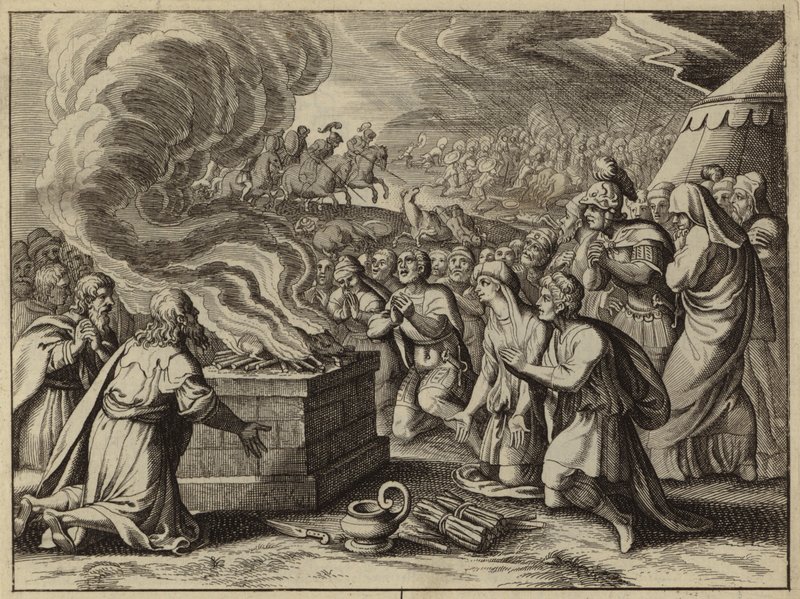 Samuel und die Israeliten bekennen ihre Sünden vor Gott in Mizpa, bevor sie die Philister besiegen von European School