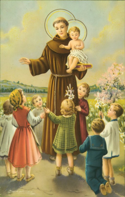 St. Franziskus von Assisi mit dem Jesuskind und Kindern von European School