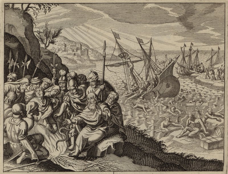 St. Paulus auf Malta nach seinem Schiffbruch von European School