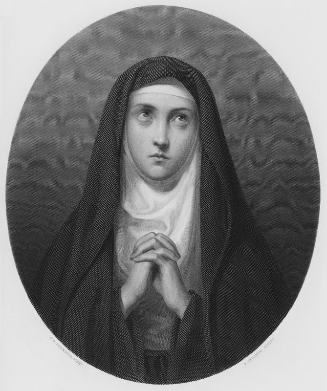 Die Nonne, aus dem Bild in der Königlichen Sammlung (Stich) von European School