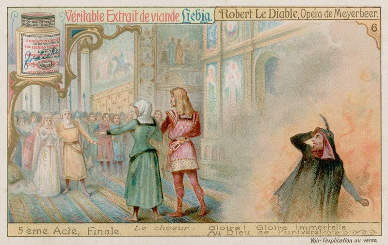 Die Hochzeit von Robert und Prinzessin Isabelle, während Bertram in die Hölle hinabsteigt von European School
