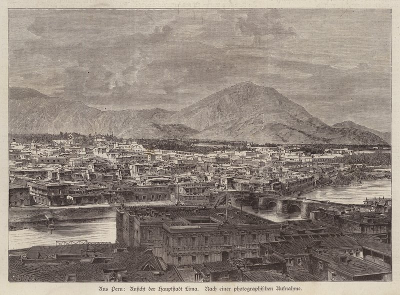 Ansicht von Lima, Peru von European School