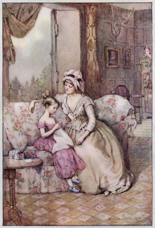 Illustration für Cranford von Mrs. Gaskell von Evelyn Paul