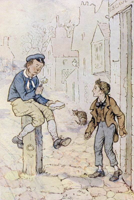 Illustration für Oliver Twist von F. M. B. Blaikie