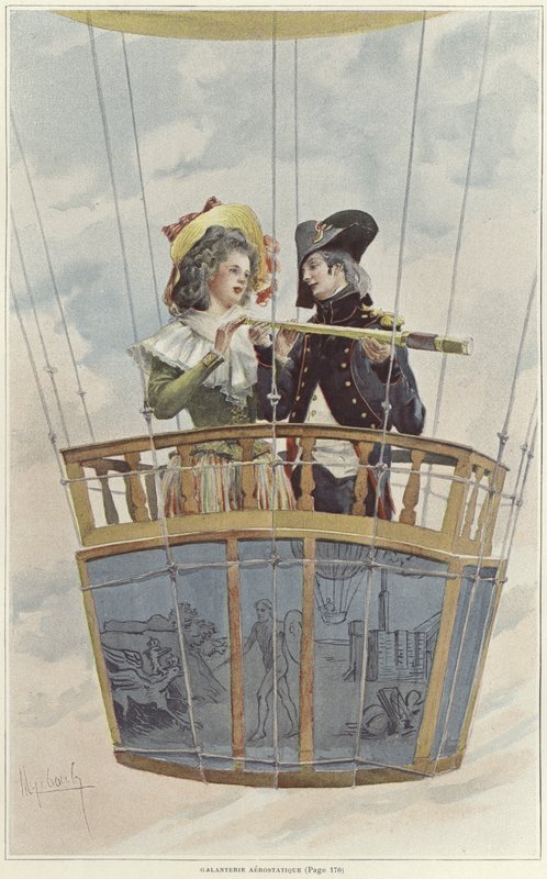 Luftfahrt-Galanterie von Felicien baron de Myrbach Rheinfeld