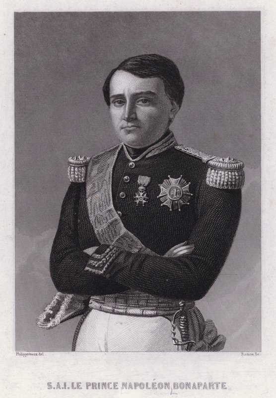 Prinz Napoleon Bonaparte, Sohn von Jerome, König von Westphalen, jüngster Bruder von Kaiser Napoleon I. von Felix (after) Philippoteaux