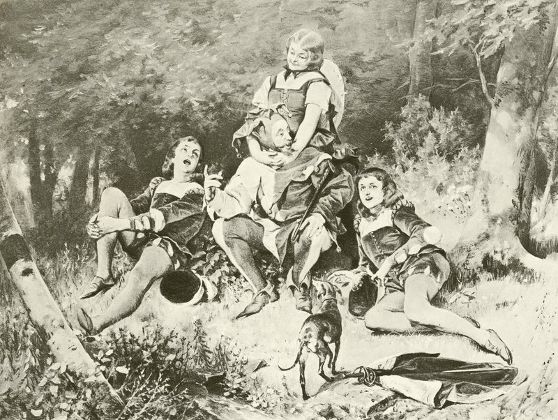 Wie es euch gefällt. Akt V, Szene III von Felix Octavius Carr Darley