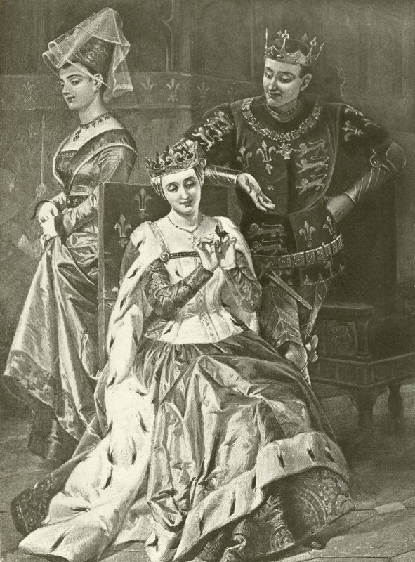 König Heinrich der Fünfte. Akt V, Szene II von Felix Octavius Carr Darley