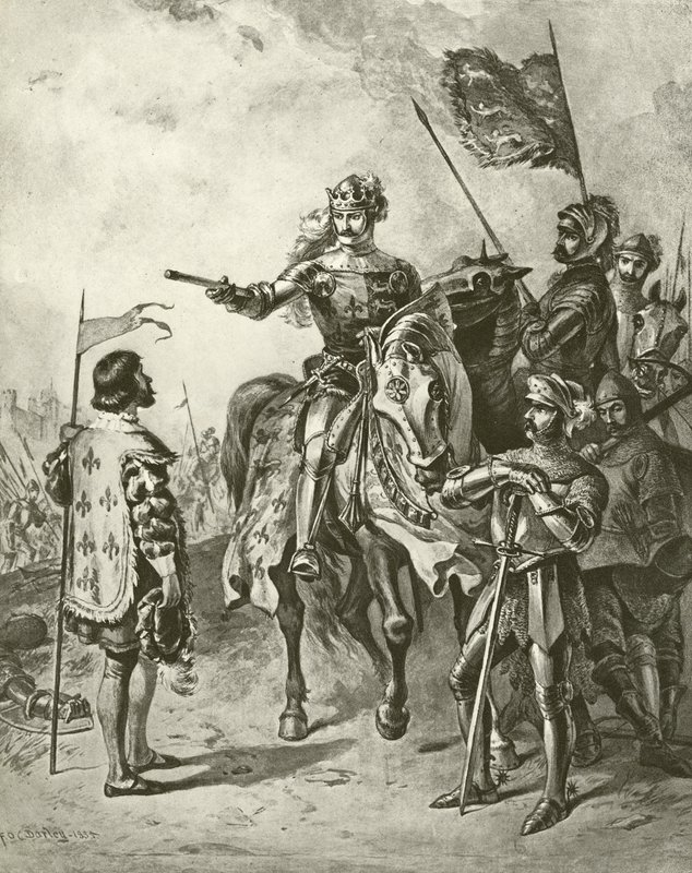 König Heinrich der Fünfte V. Akt IV, Szene VII von Felix Octavius Carr Darley