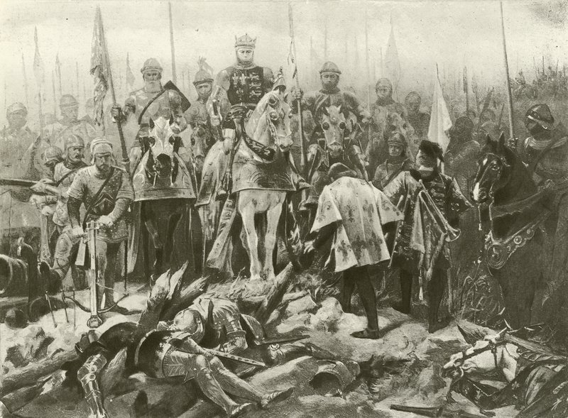 König Heinrich V. Akt IV, Szene VII von Felix Octavius Carr Darley