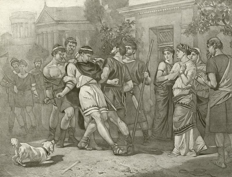 Die Komödie der Irrungen. Akt IV, Szene IV von Felix Octavius Carr Darley
