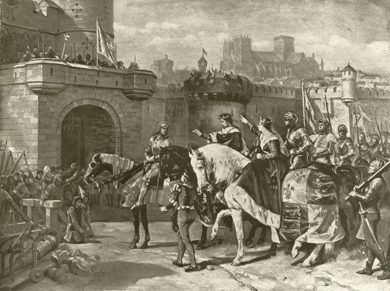 Dritter Teil von Heinrich VI. Akt II, Szene II (Gravur) von Felix Octavius Carr Darley