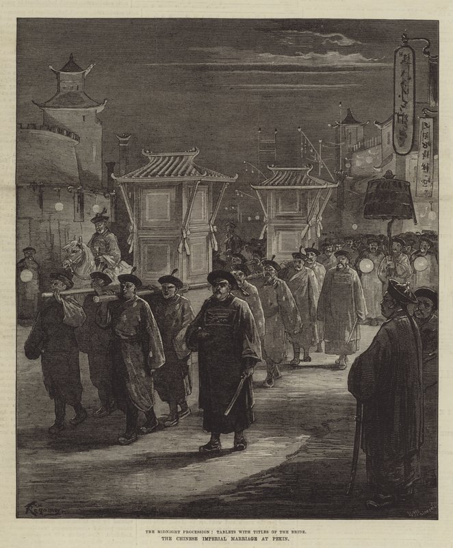 Die chinesische Kaiserhochzeit in Peking von Felix Regamey