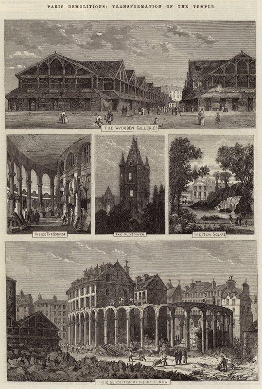 Pariser Abrisse, Transformation des Tempels von Felix Thorigny