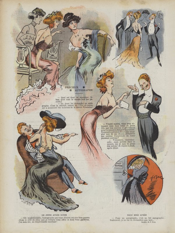 Illustration für Le Rire (Farblithografie) von Ferdinand Sigismund Bac