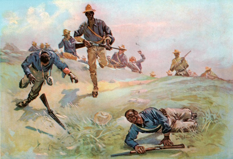 Truppe C, Neuntes U. S. Kavallerie, Kapitän, führt den Angriff bei San Juan an von Fletcher C. Ransom
