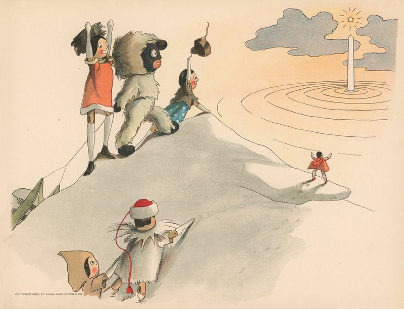 Illustration für The Golliwoggs Polar Adventures von Florence K. Upton