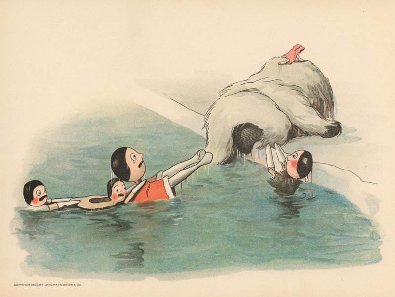Illustration für The Golliwoggs Polar Adventures von Florence K. Upton