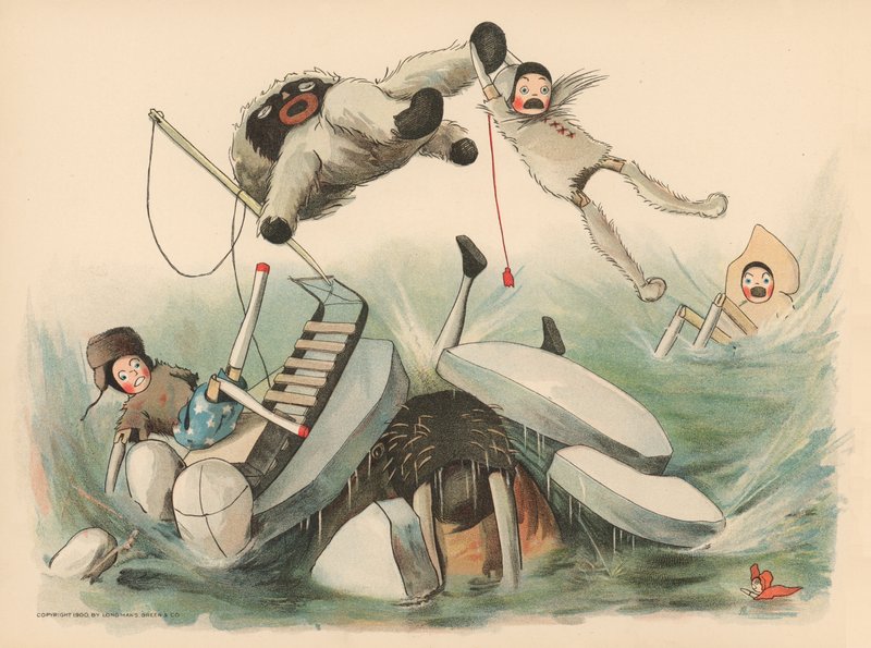 Illustration für The Golliwoggs Polar Adventures von Florence K. Upton