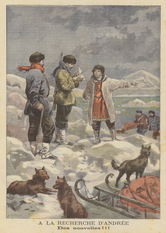 Die Suche nach der vermissten Ballonexpedition von Salomon Andree in der Arktis von Fortune Louis Meaulle