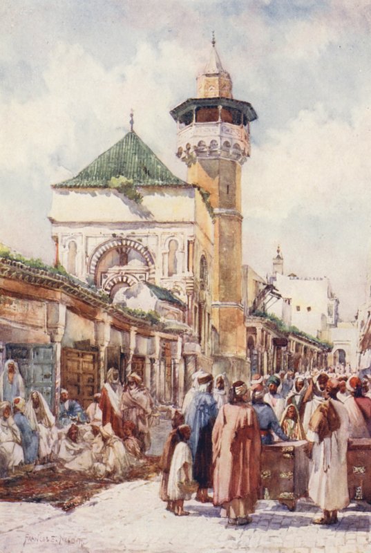 Moschee von Sidi Ben Ziad, Tunis, der Auktionstag von Frances Nesbitt