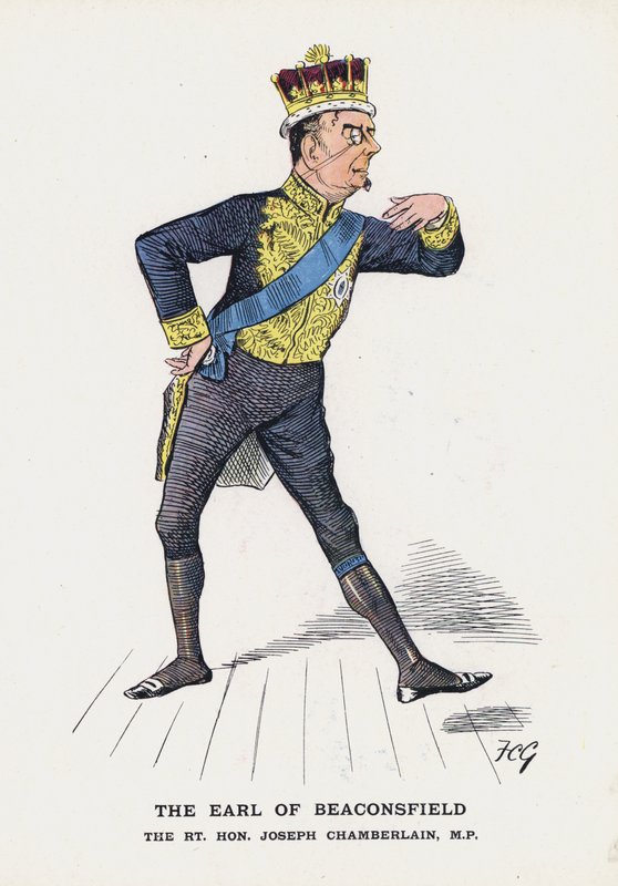 Der Earl of Beaconsfield, Rt Hon Joseph Chamberlain von Francis Carruthers Gould