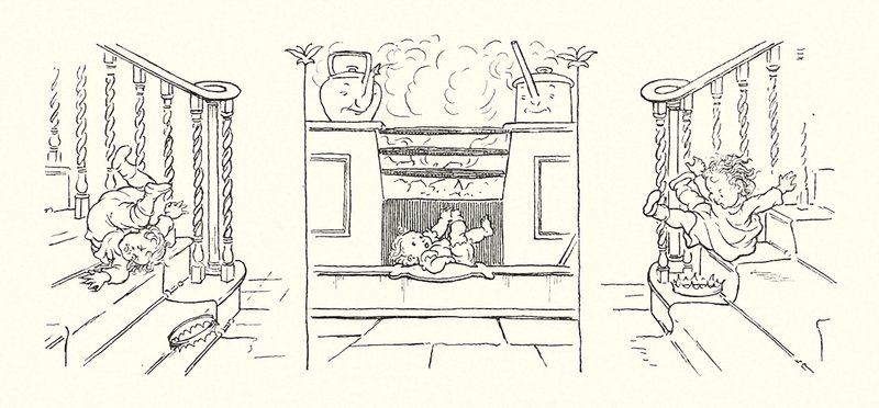 Illustration für Der Zauberfisch von Charles Dickens von Francis Donkin Bedford